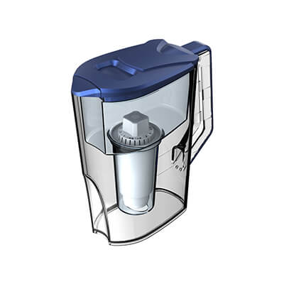 Generador de hidrógeno alcalino grado alimenticio sin BPA y ABS con jarra de agua de filtro